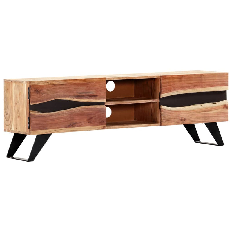 vidaXL TV Cabinet 140x30x45 cm Solid Acacia Wood