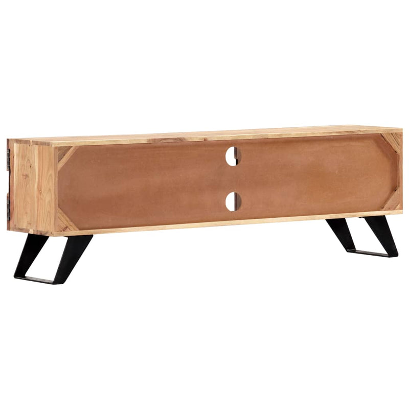 vidaXL TV Cabinet 140x30x45 cm Solid Acacia Wood