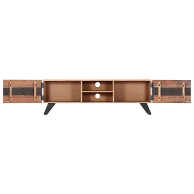 vidaXL TV Cabinet 140x30x45 cm Solid Acacia Wood