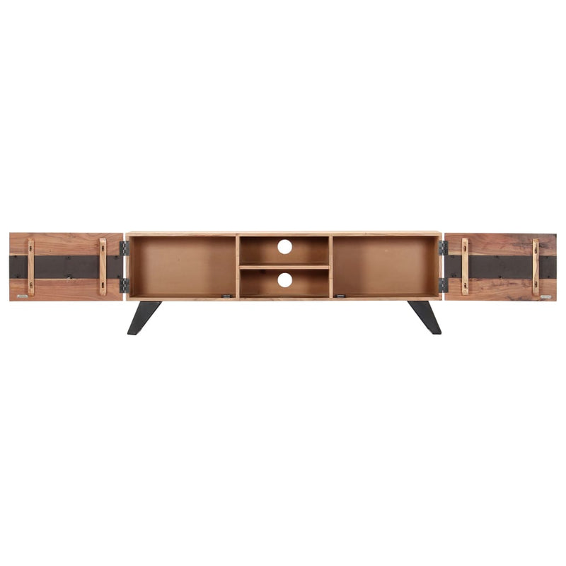 vidaXL TV Cabinet 140x30x45 cm Solid Acacia Wood