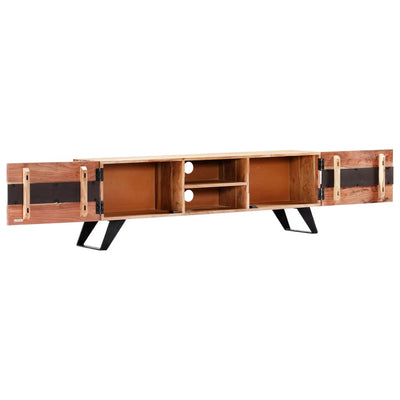vidaXL TV Cabinet 140x30x45 cm Solid Acacia Wood