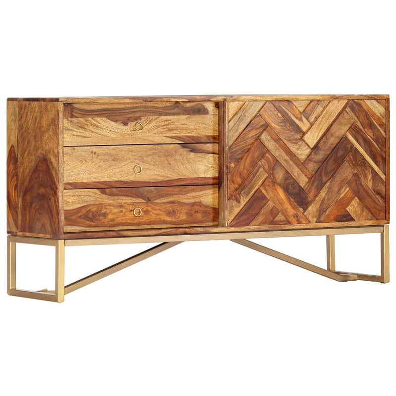 vidaXL Sideboard 118x30x60 cm Solid Sheesham Wood