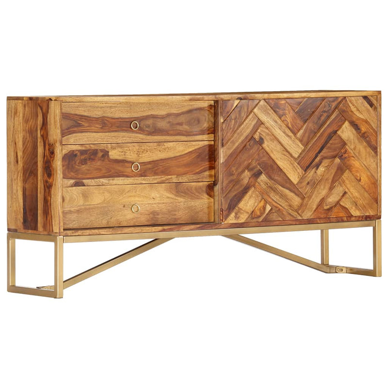 vidaXL Sideboard 118x30x60 cm Solid Sheesham Wood