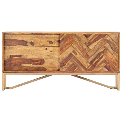 vidaXL Sideboard 118x30x60 cm Solid Sheesham Wood
