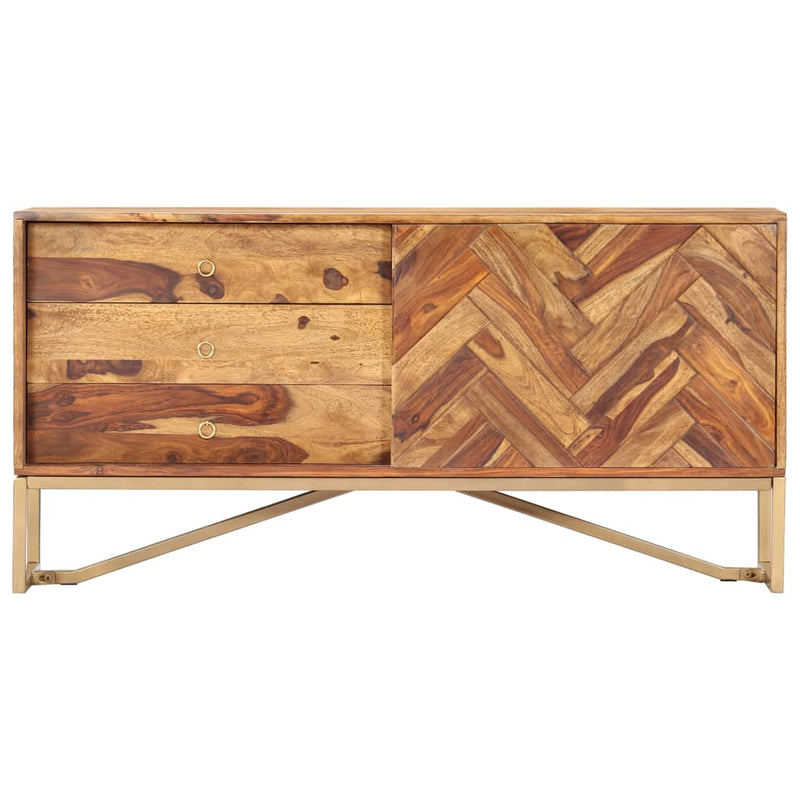 vidaXL Sideboard 118x30x60 cm Solid Sheesham Wood