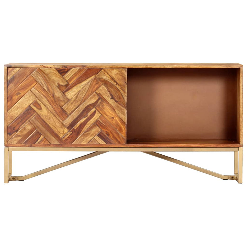 vidaXL Sideboard 118x30x60 cm Solid Sheesham Wood