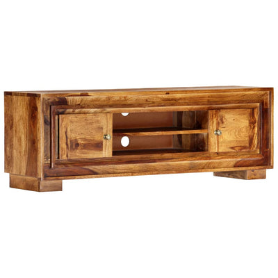 vidaXL TV Cabinet 118x30x40 cm Solid Sheesham Wood