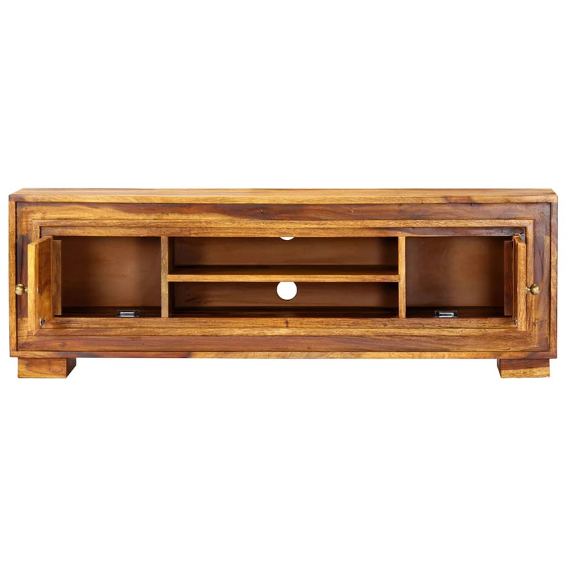 vidaXL TV Cabinet 118x30x40 cm Solid Sheesham Wood