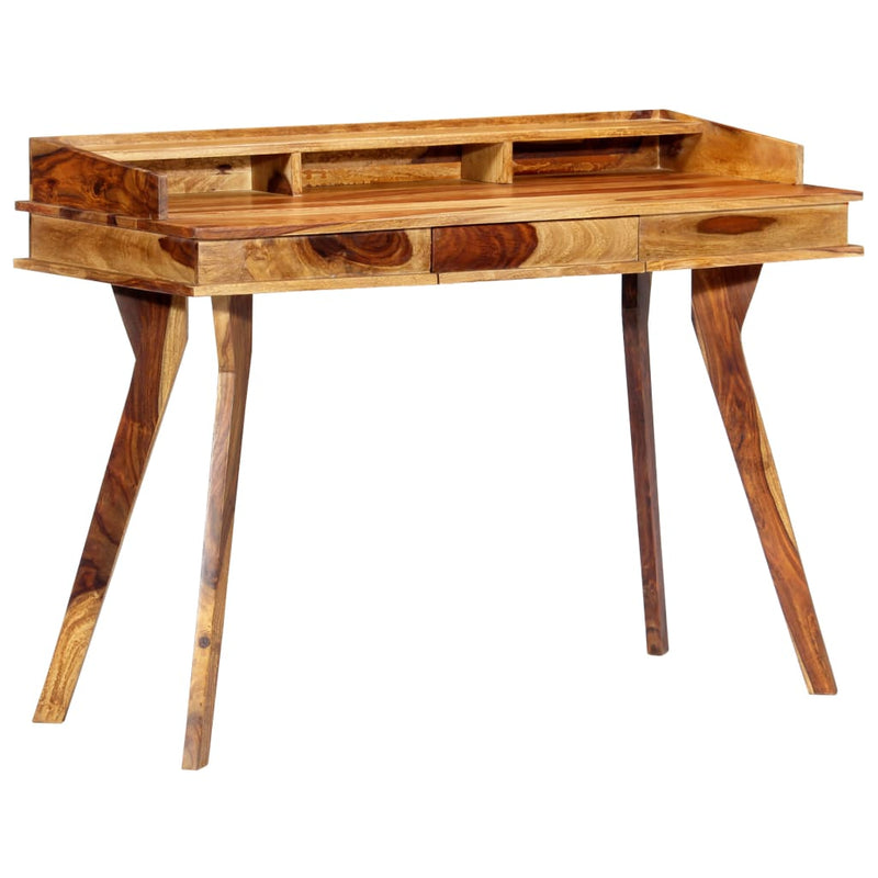 vidaXL Writing Desk 115x50x85 cm Solid Sheesham Wood