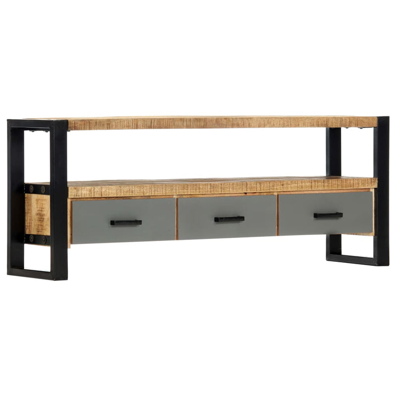 vidaXL TV Cabinet 130x30x50 cm Solid Mango Wood
