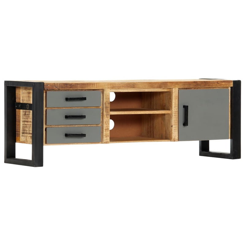 vidaXL TV Cabinet 130x30x50 cm Solid Mango Wood