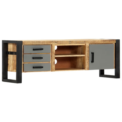 vidaXL TV Cabinet 130x30x50 cm Solid Mango Wood
