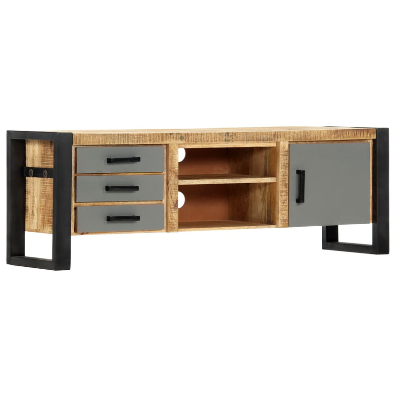 vidaXL TV Cabinet 130x30x50 cm Solid Mango Wood
