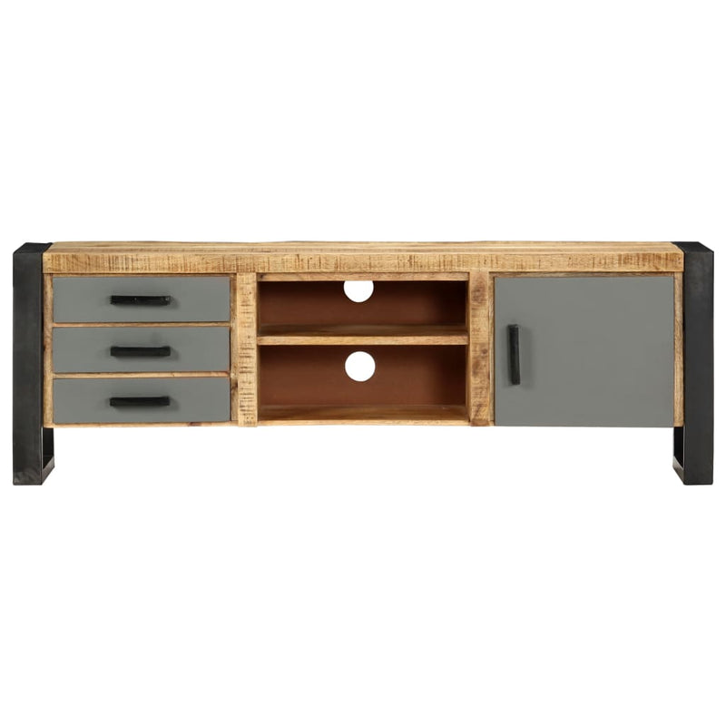 vidaXL TV Cabinet 130x30x50 cm Solid Mango Wood