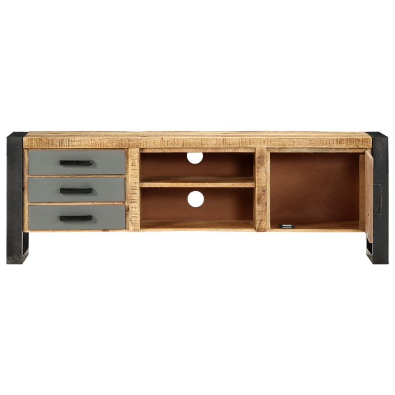 vidaXL TV Cabinet 130x30x50 cm Solid Mango Wood