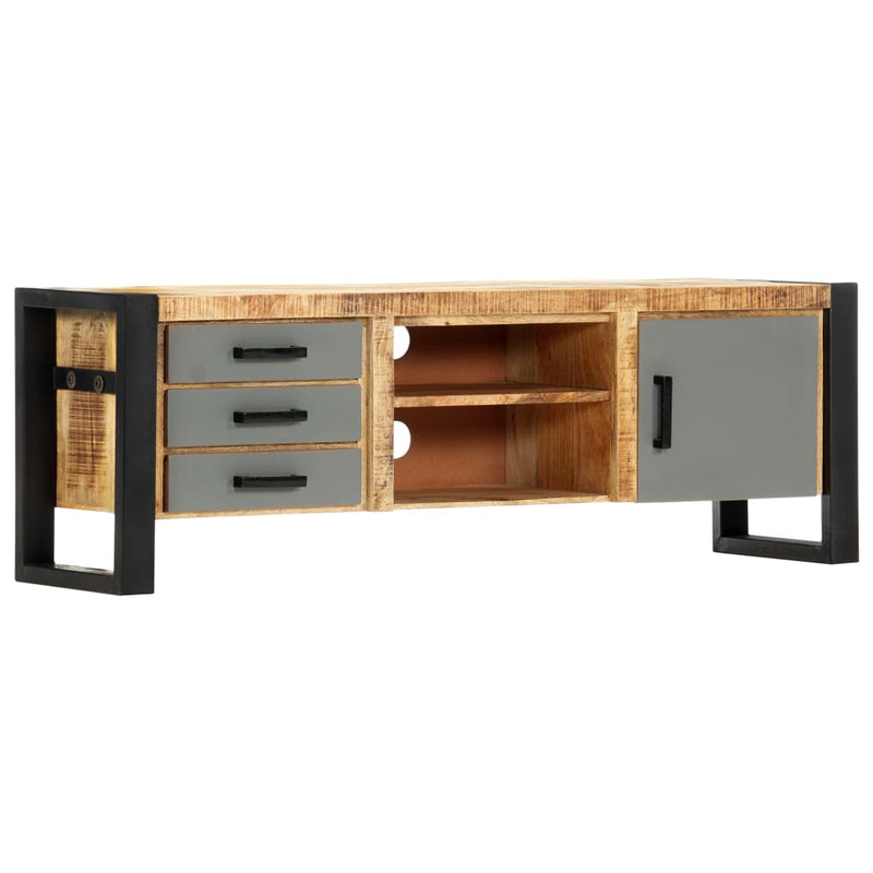 vidaXL TV Cabinet 130x30x50 cm Solid Mango Wood