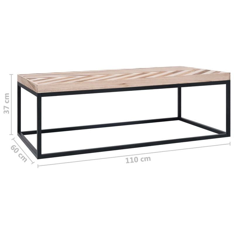 vidaXL Coffee Table 50x50x33.5 cm Solid Wood