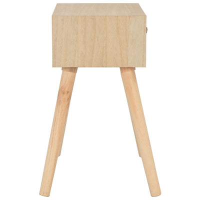 vidaXL Bedside Cabinet with Drawer 44x30x58 cm Solid Wood