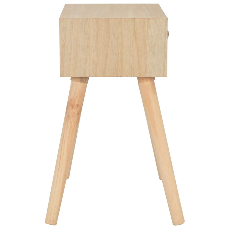 vidaXL Bedside Cabinet with Drawer 44x30x58 cm Solid Wood
