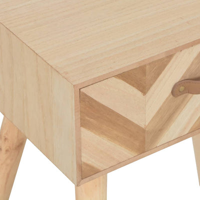 vidaXL Bedside Cabinet with Drawer 44x30x58 cm Solid Wood