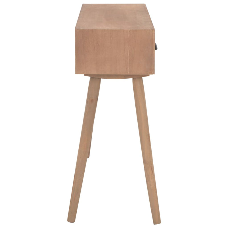 vidaXL Console Table with 3 Drawers 100x30x73 cm Solid Pinewood