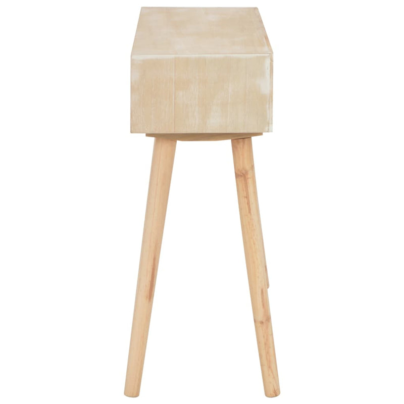 vidaXL Console Table with 3 Drawers 100x30x73 cm Solid Pinewood
