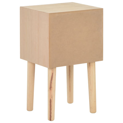 vidaXL Bedside Cabinet with 2 Drawers 40x30x49.5 cm Solid Pinewood