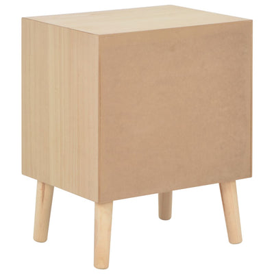 vidaXL Bedside Cabinet with 2 Drawers 40x30x49.5 cm Solid Pinewood