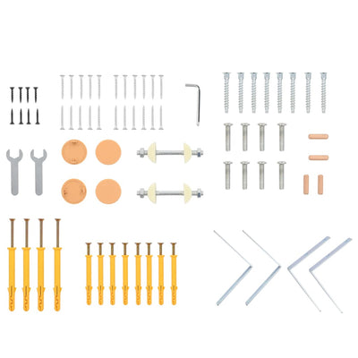 vidaXL Wall Bar 80x55x220 cm Solid Pine Wood