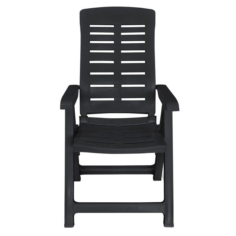 vidaXL 11 Piece Outdoor Dining Set Plastic Anthracite