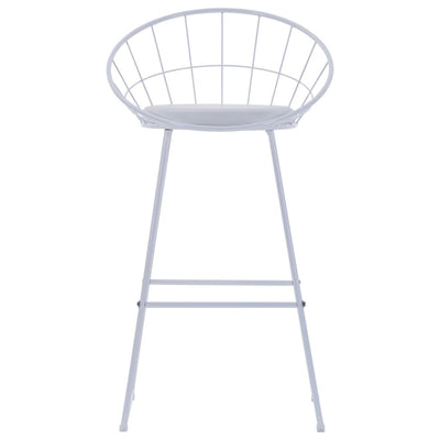 vidaXL Bar Chairs 2 pcs Black Faux Leather