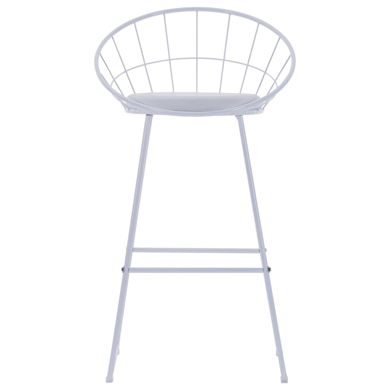 vidaXL Bar Chairs 2 pcs Black Faux Leather