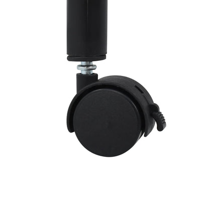 vidaXL Laundry Sorter with 3 Bags Black Steel