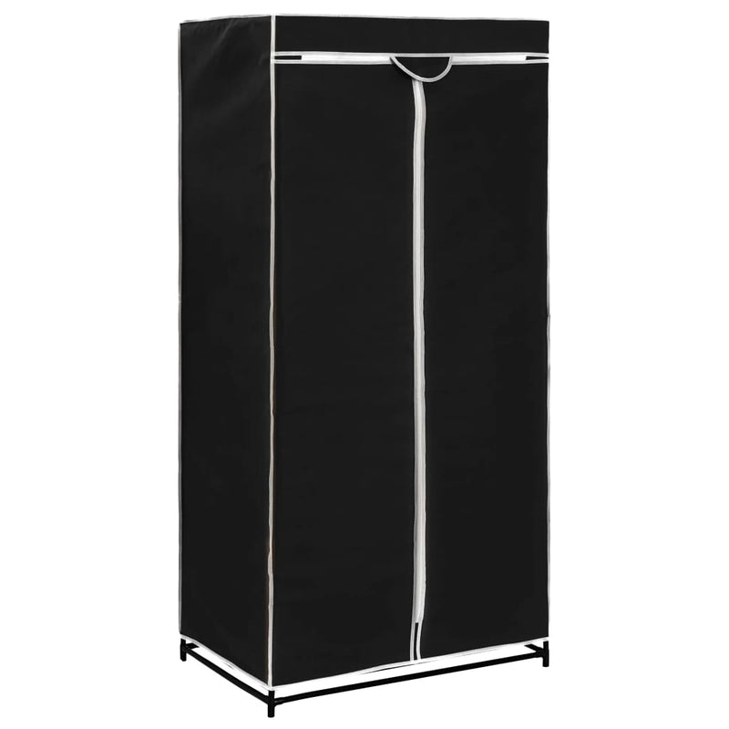 vidaXL Wardrobe Black 75x50x160 cm