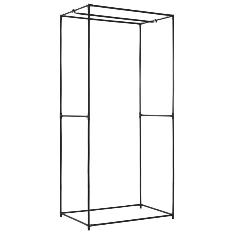 vidaXL Wardrobe Black 75x50x160 cm