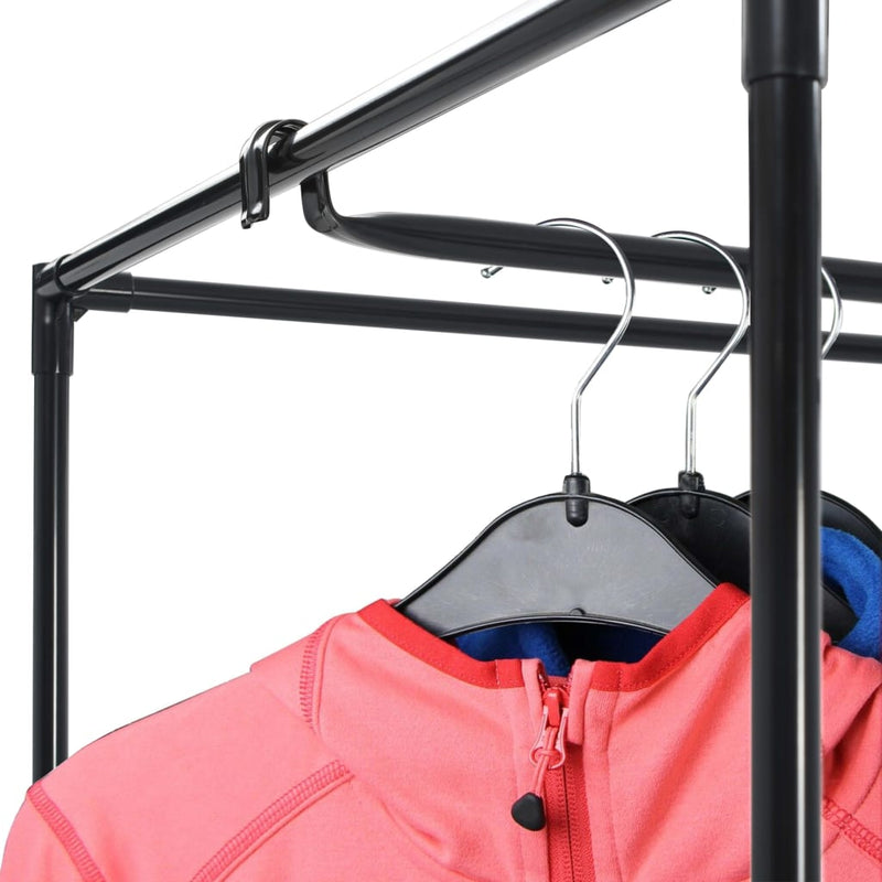 vidaXL Wardrobes 2 pcs Black 75x50x160 cm