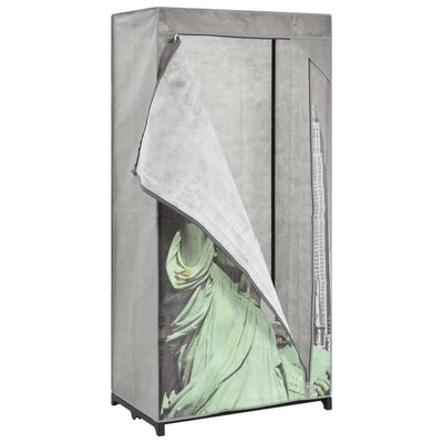vidaXL Wardrobe New York 75x45x160 cm Fabric