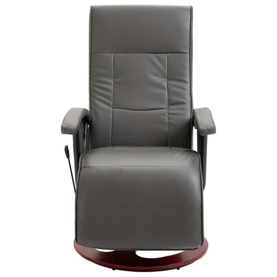 vidaXL Swivel TV Armchair Black Faux Leather