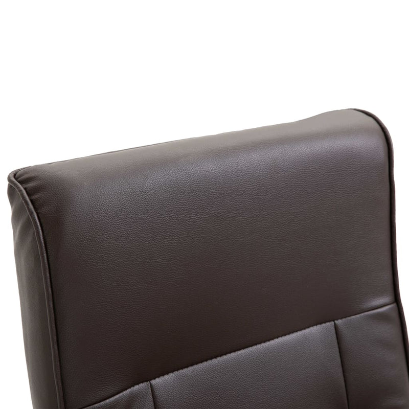 vidaXL Swivel TV Armchair Black Faux Leather