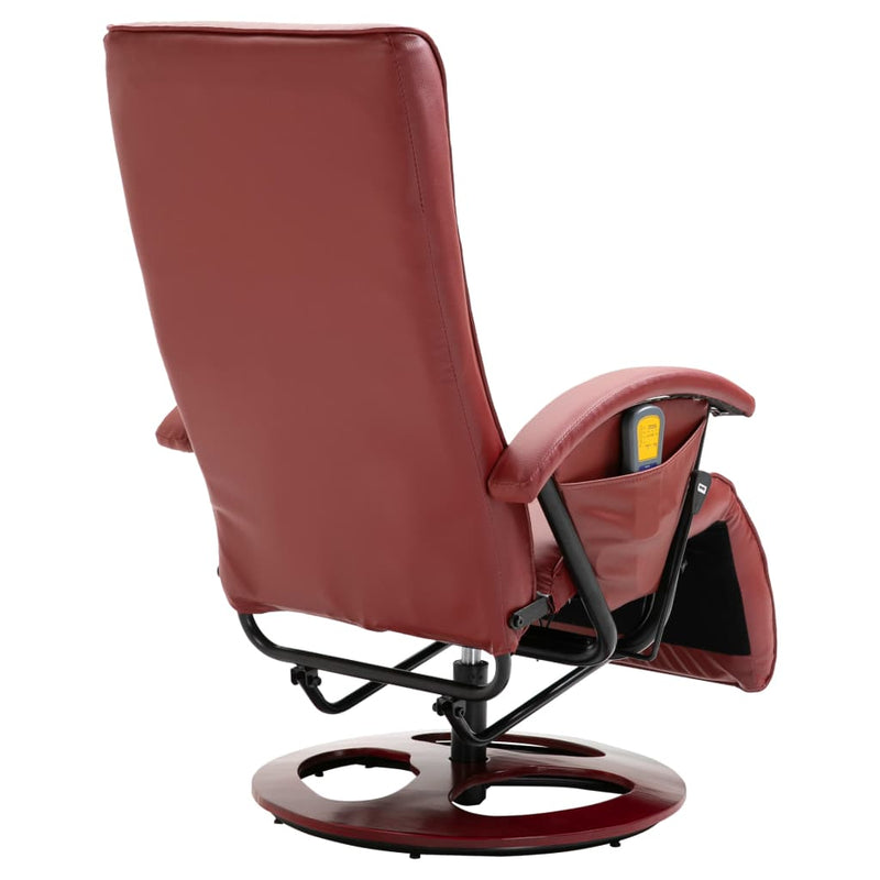 vidaXL Massage Chair Brown Faux Leather