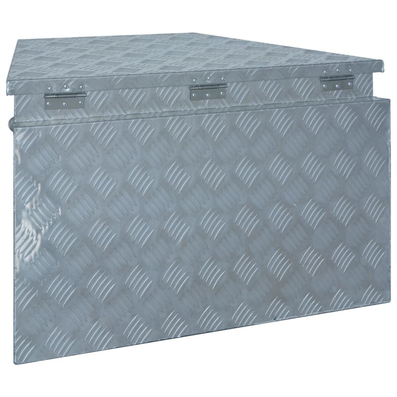 vidaXL Aluminium Box 737/381x410x460 mm Silver
