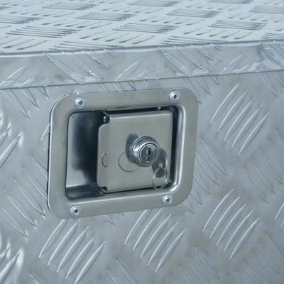 vidaXL Aluminium Box 737/381x410x460 mm Silver