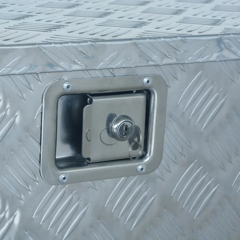 vidaXL Aluminium Box 737/381x410x460 mm Silver