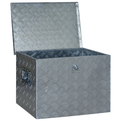 vidaXL Aluminium Box 48.5x14x20 cm Silver