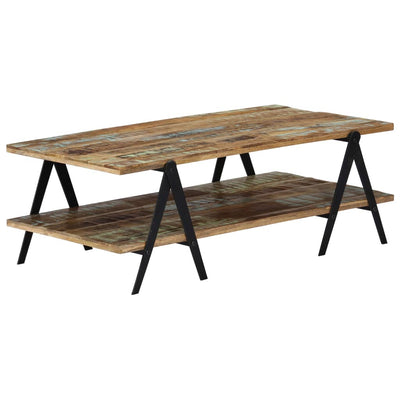 vidaXL Coffee Table 115x60x40 cm Solid Reclaimed Wood