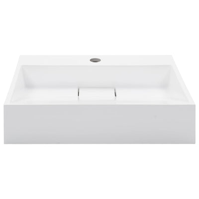 vidaXL Wash Basin 100x46x11 cm Mineral Cast/Marble Cast White