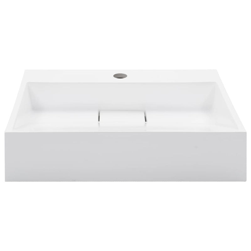 vidaXL Wash Basin 100x46x11 cm Mineral Cast/Marble Cast White