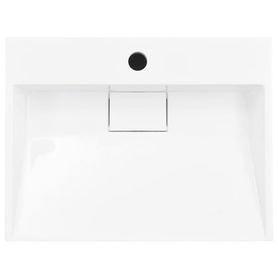 vidaXL Wash Basin 100x46x11 cm Mineral Cast/Marble Cast White