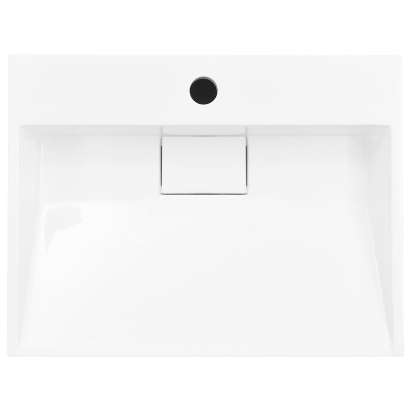 vidaXL Wash Basin 100x46x11 cm Mineral Cast/Marble Cast White