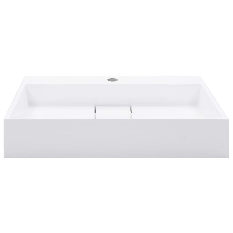 vidaXL Wash Basin 100x46x11 cm Mineral Cast/Marble Cast White